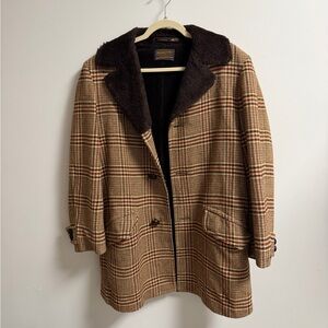 Pendleton Vintage Men’s Plaid Coat Large